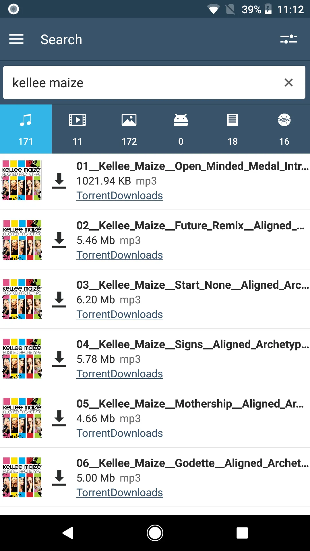 FrostWire: Torrent Downloader & Music Player Screenshot 2