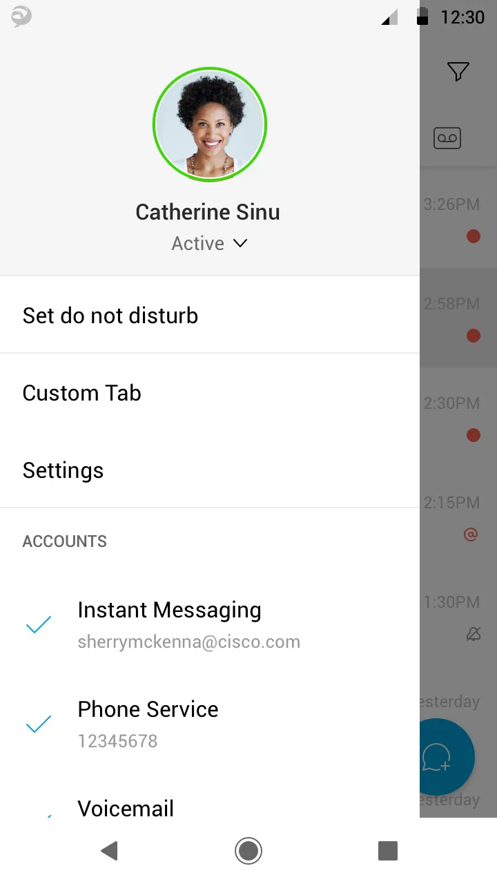 Cisco Jabber Screenshot 1