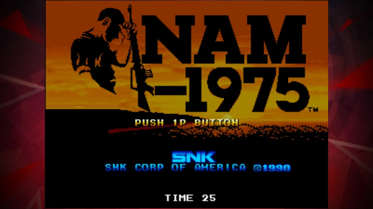 NAM-1975 ACA NEOGEO [мод: полная версия] Screenshot 1