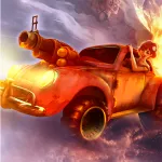 Скачать Road Warrior Nitro: пустыня [мод: меню] на Андроид