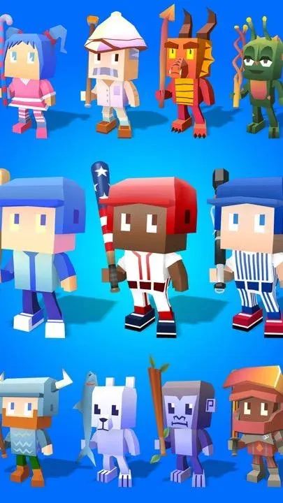 Blocky Baseball v2.0_393 APK Мод (Много денег) Screenshot 5