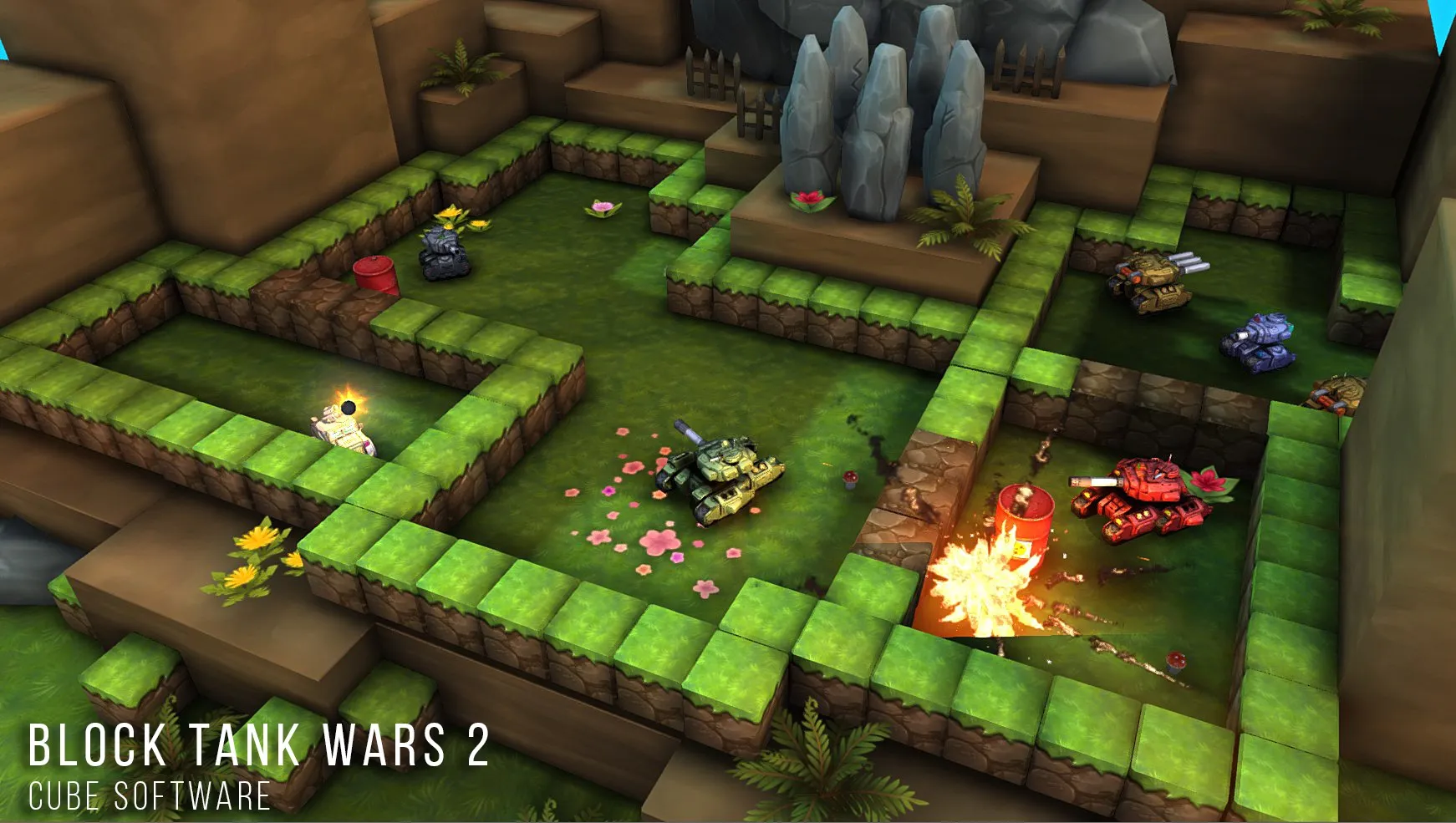 Block Tank Wars 2 Премиум [мод: много денег] Screenshot 1