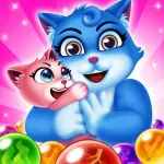 Скачать Bubble Shooter: Cat Pop Island [мод: бесплатные покупки] на Андроид