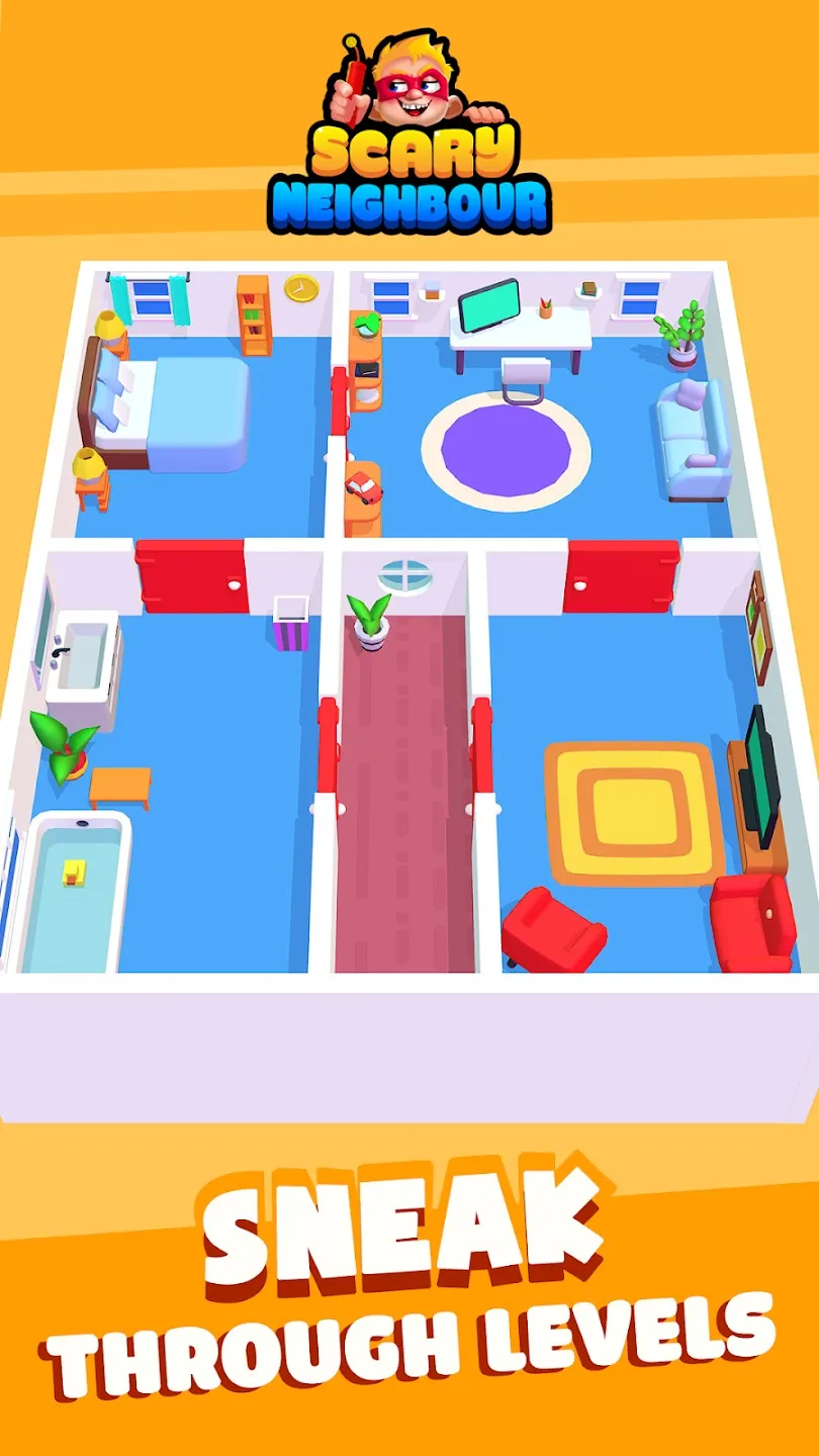 Scary Neighbour – Prank Master 3D [мод: без рекламы] Screenshot 3