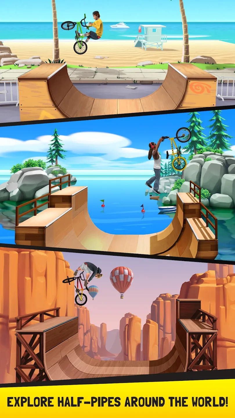 Flip Rider – BMX Tricks [мод: много денег] Screenshot 2