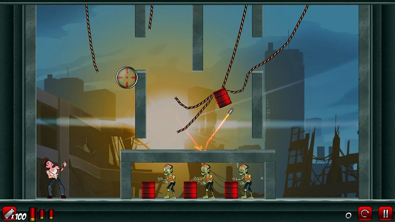 Stupid Zombies 2 [мод: открыты все уровни, бесконечные патроны] Screenshot 1