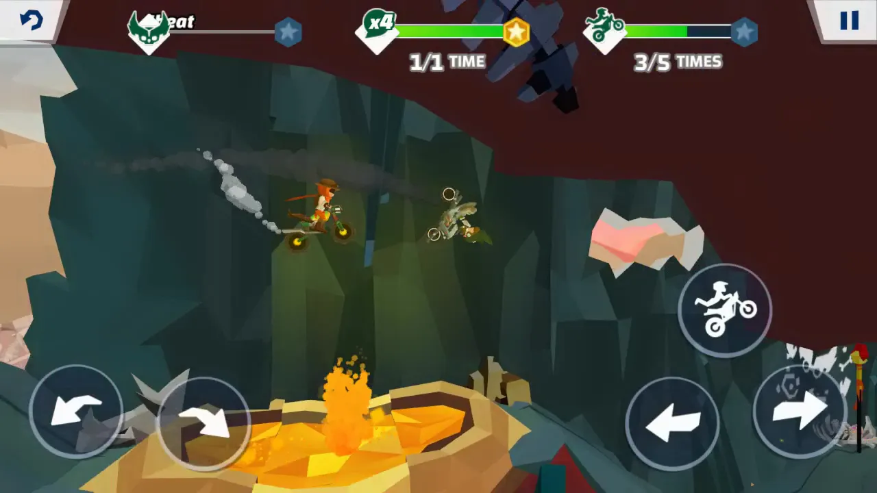 Bike in Time: Stunt Trials [мод: полная версия] Screenshot 2