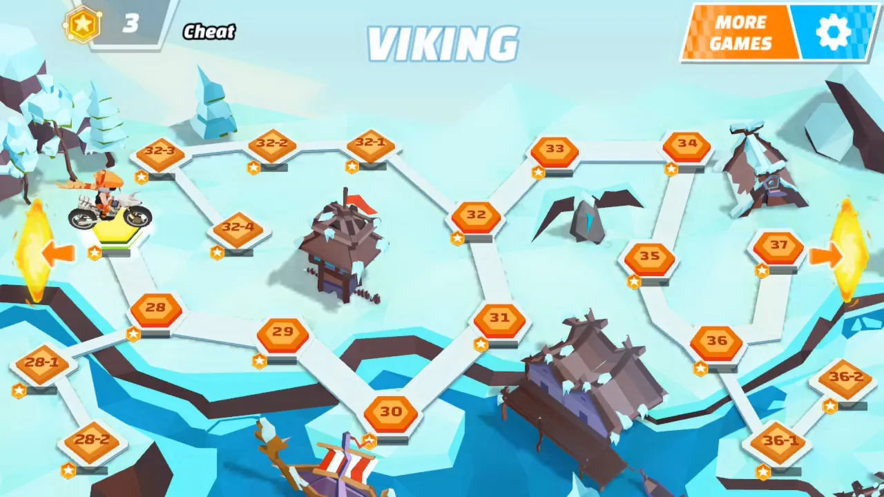 Bike in Time: Stunt Trials [мод: полная версия] Screenshot 3