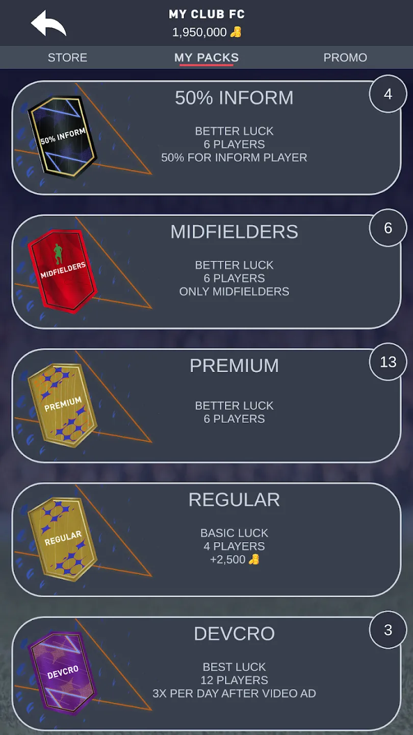DEVCRO 23 - Draft, Packs! [мод: много денег] Screenshot 4