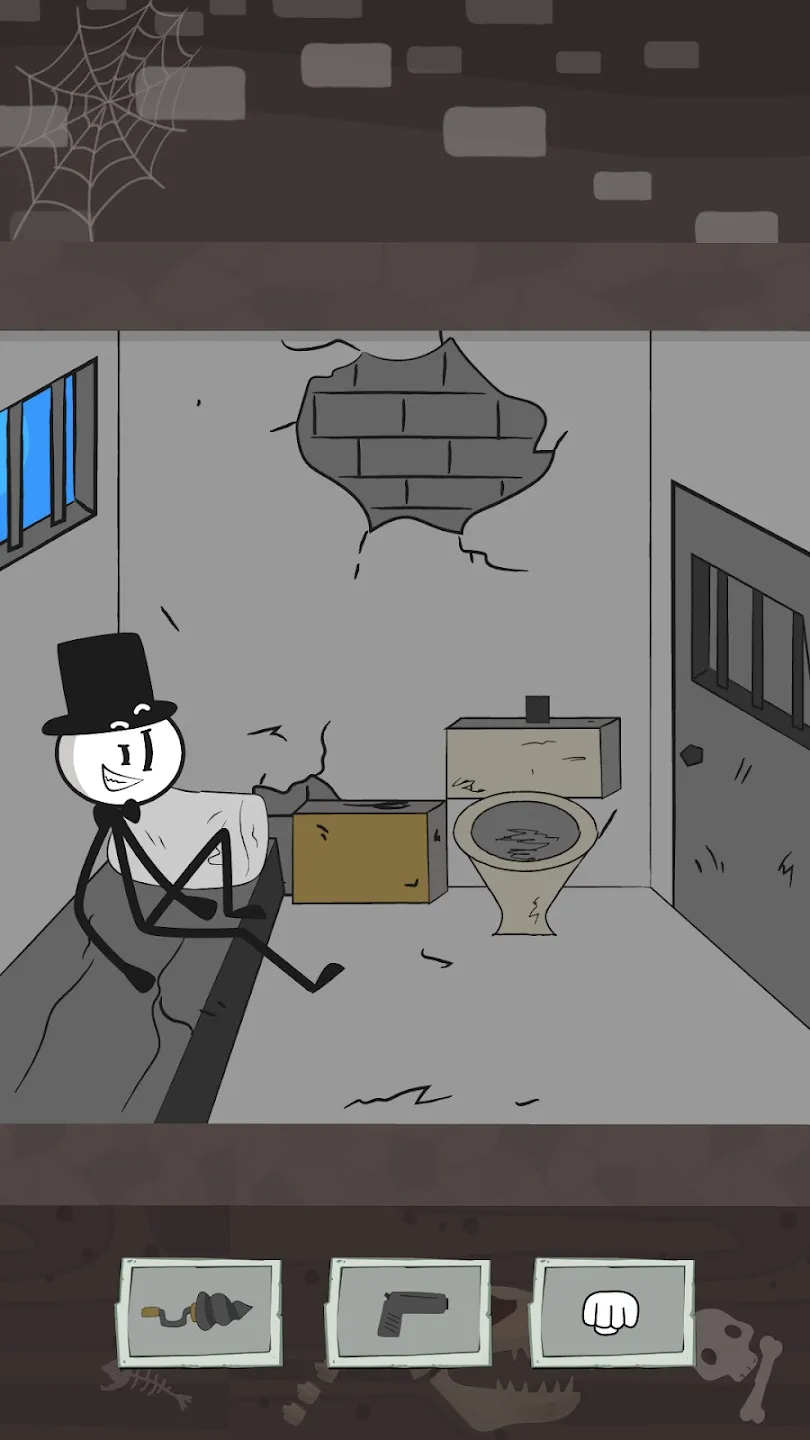 Побег из тюрьмы: Приключения Стикмена [мод: много денег] Screenshot 1
