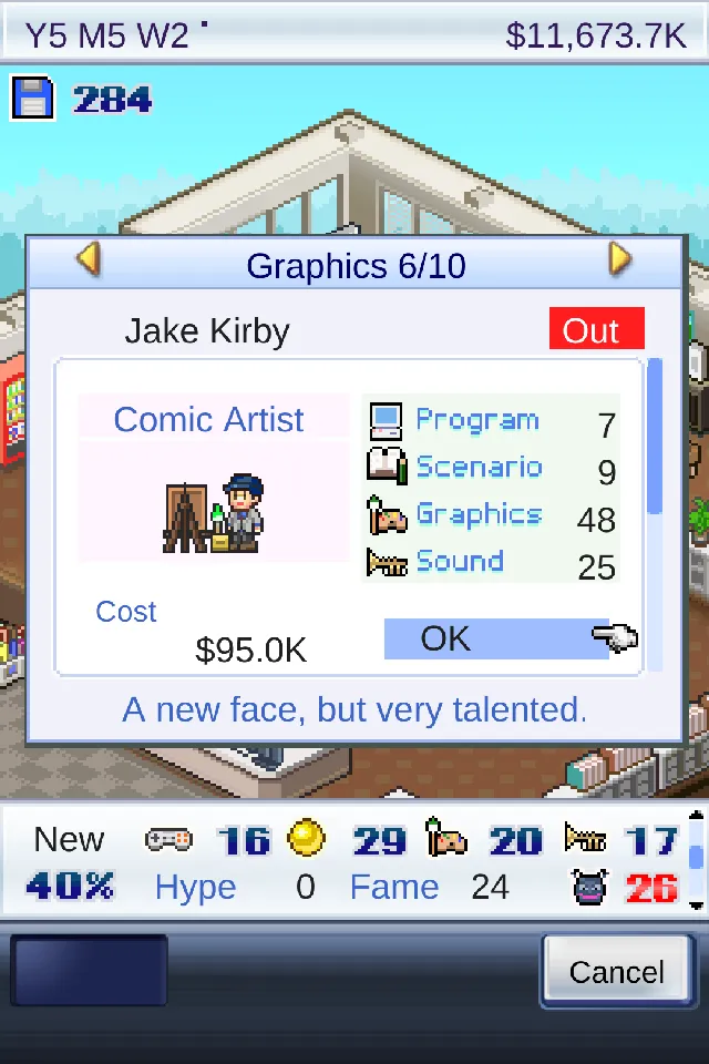 Game Dev Story v2.6.9 APK Мод (Много денег) Screenshot 2