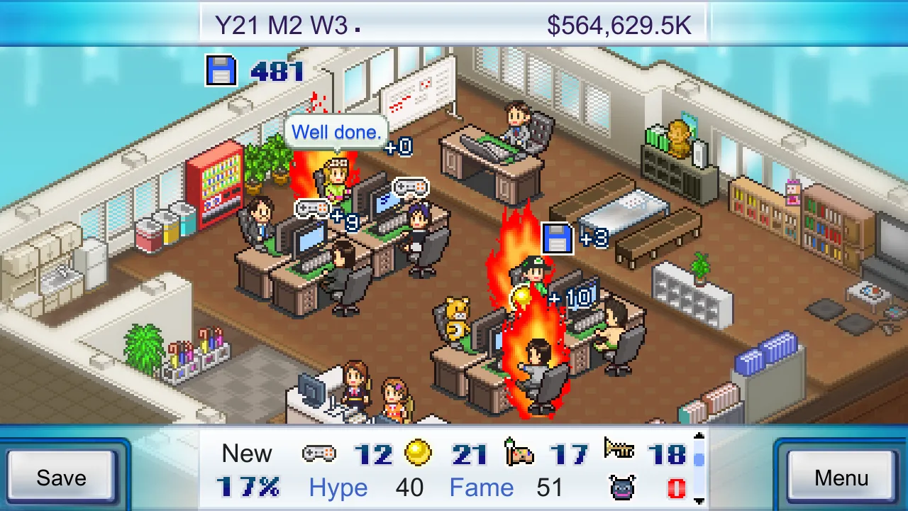 Game Dev Story v2.6.9 APK Мод (Много денег) Screenshot 5