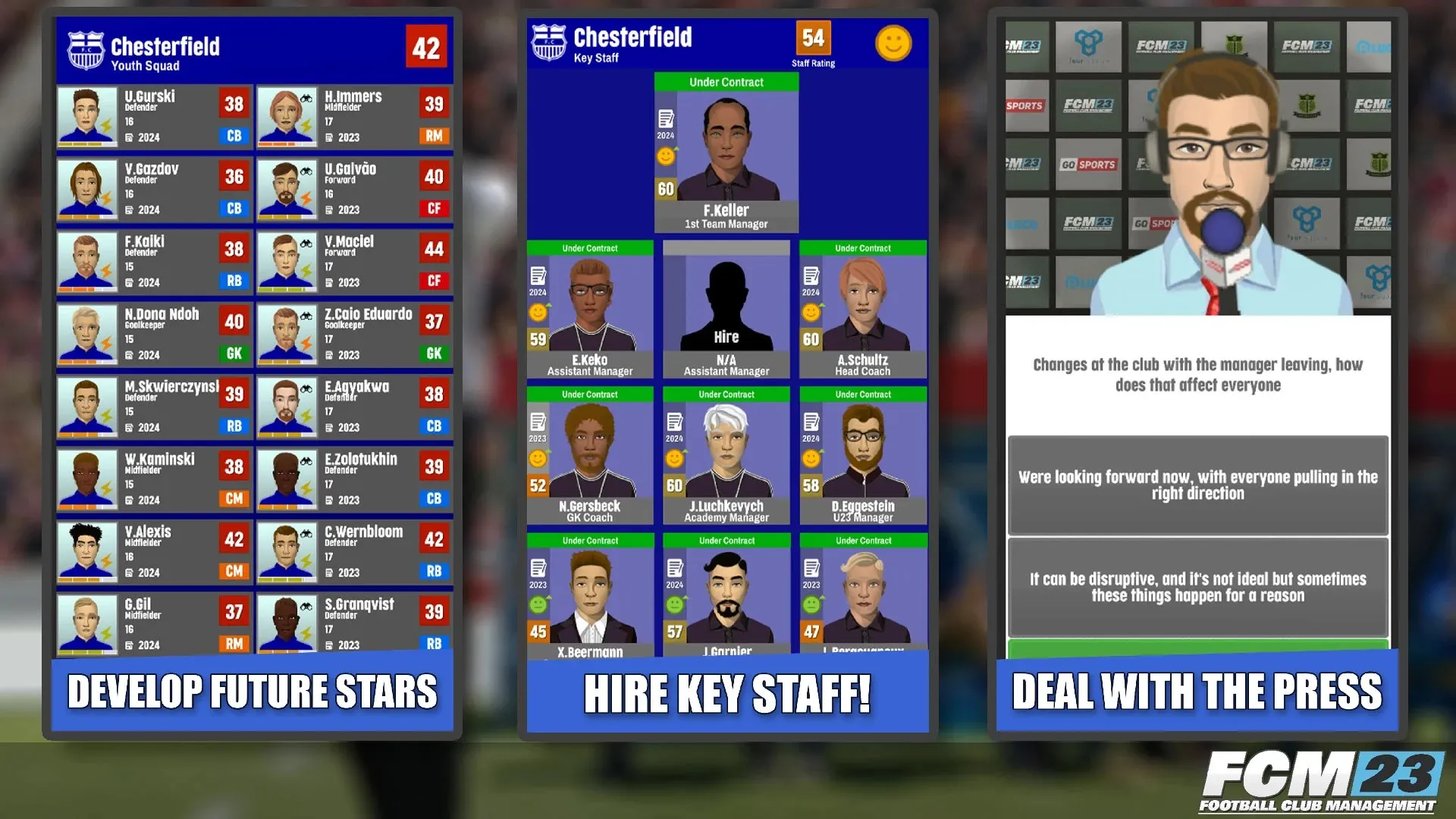 Football Club Management 2023 [мод: бесплатные покупки] Screenshot 4