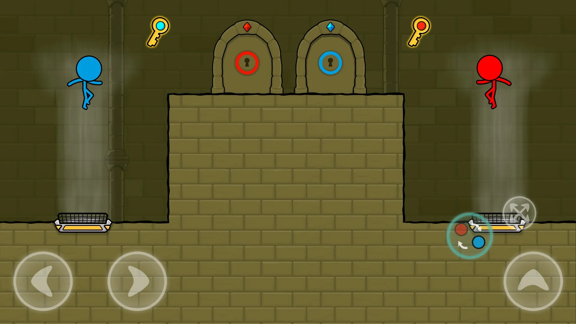 Red and Blue Stickman : Animat [мод: много денег] Screenshot 1