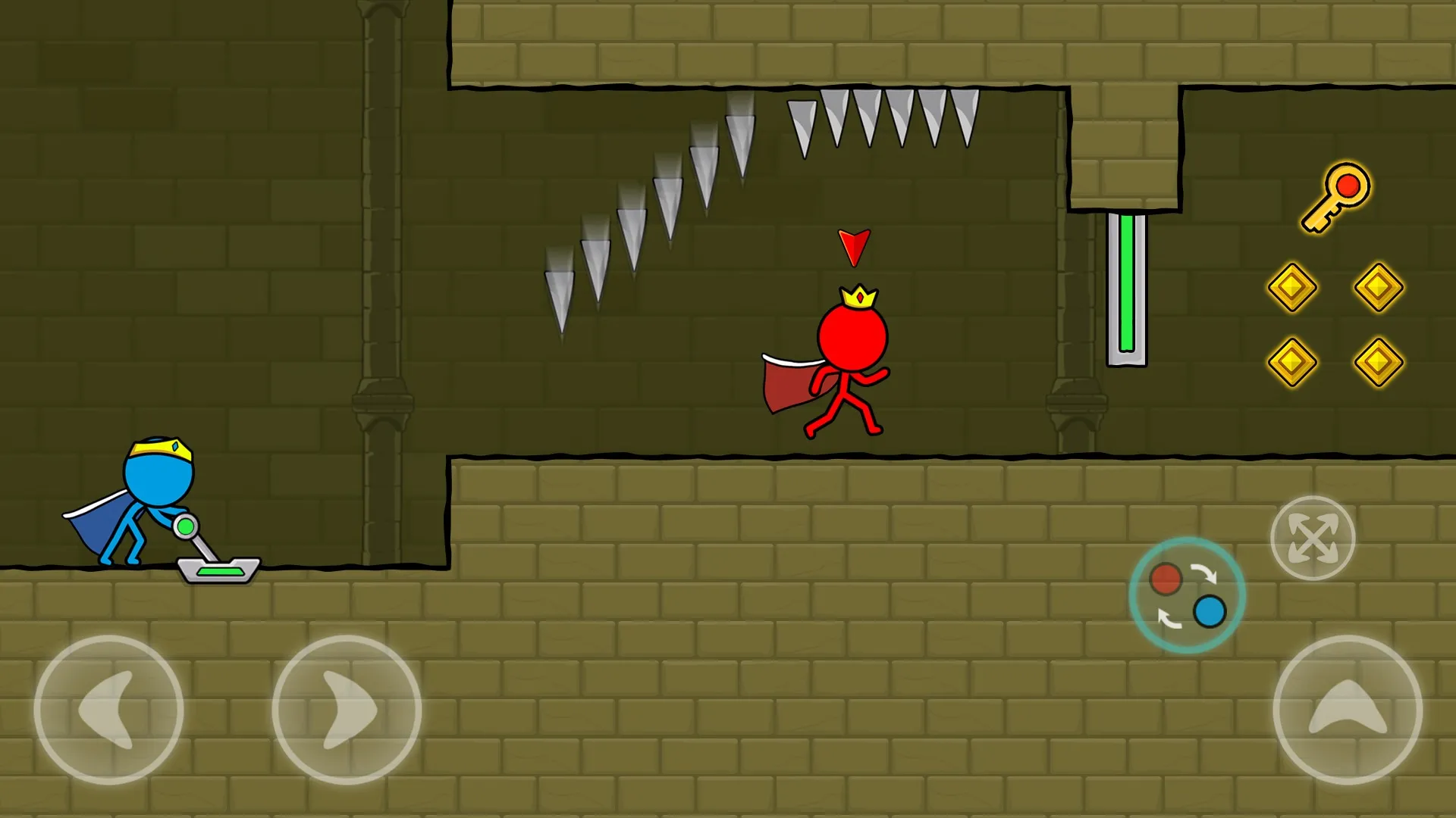 Red and Blue Stickman : Animat [мод: много денег] Screenshot 5