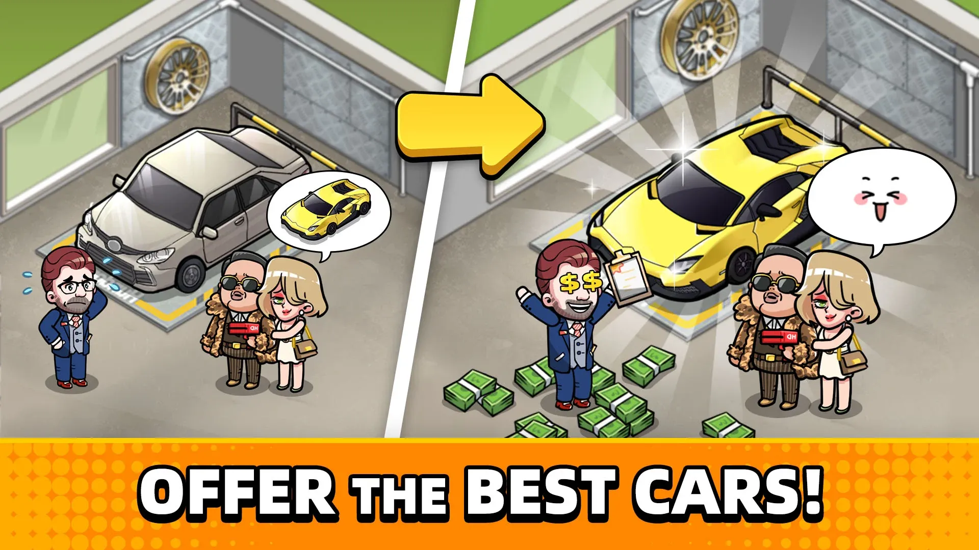Used Car Tycoon Game v23.7.12 APK Мод (Много денег) Screenshot 4