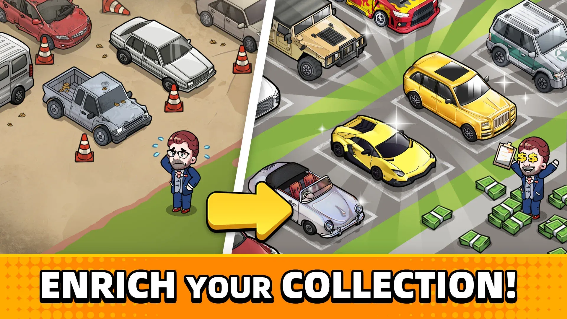 Used Car Tycoon Game v23.7.12 APK Мод (Много денег) Screenshot 5
