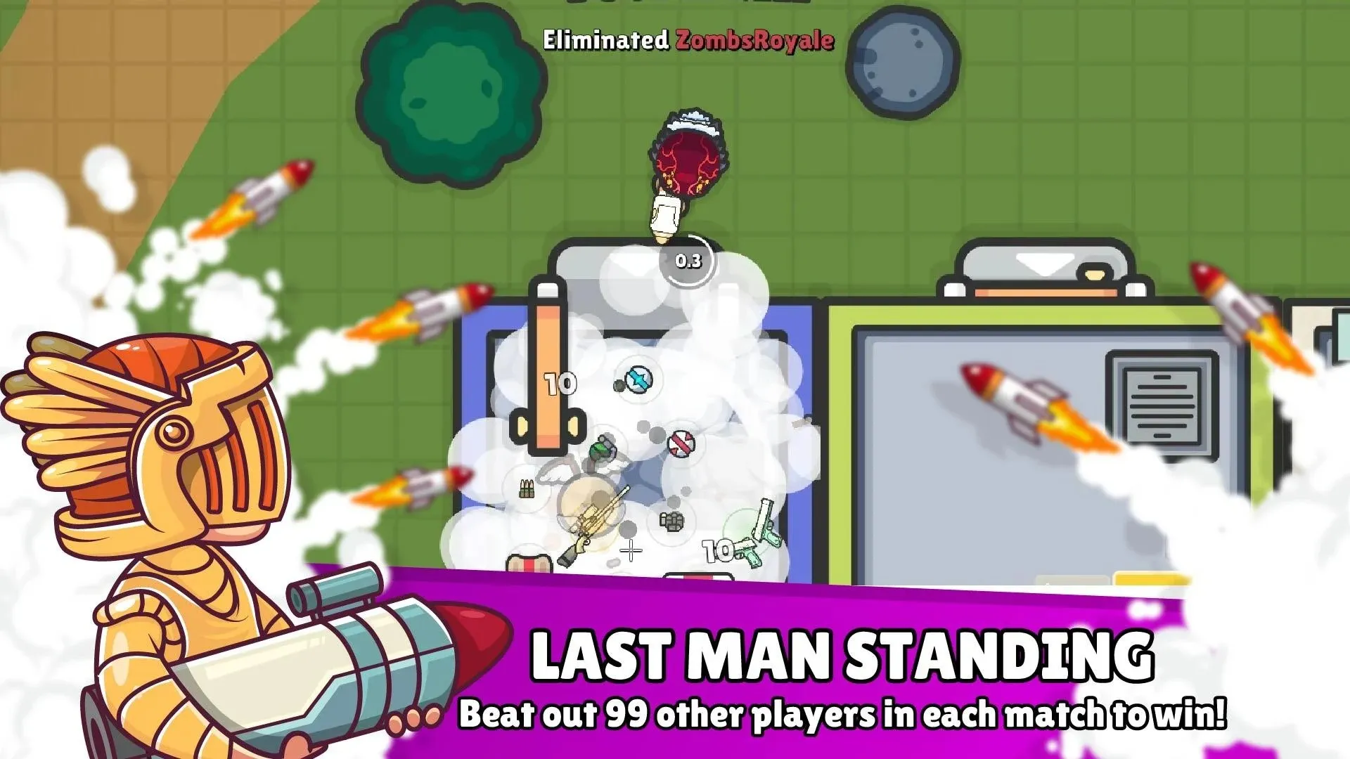 ZombsRoyale.io – 2D Battle Roy Screenshot 3