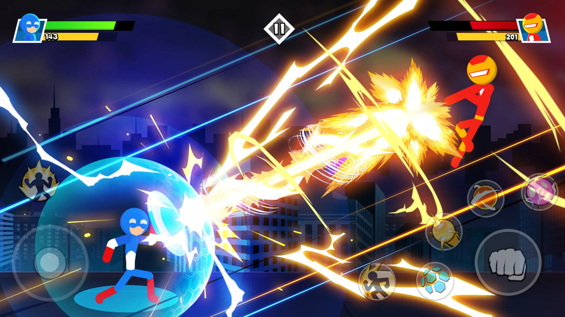 Stickman Combat – Superhero [мод: много денег] Screenshot 2
