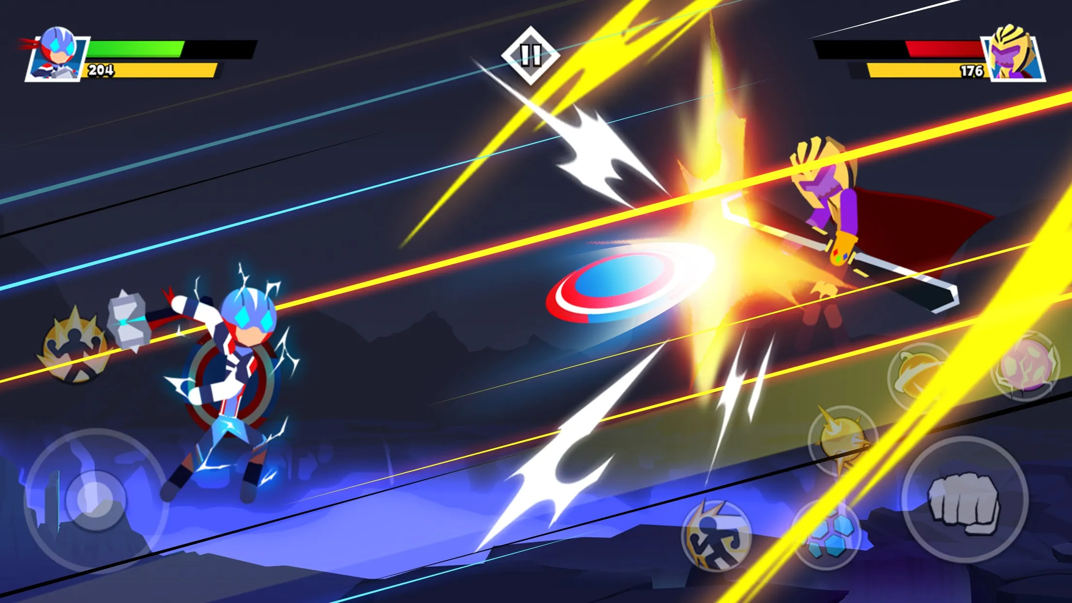Stickman Combat – Superhero [мод: много денег] Screenshot 3