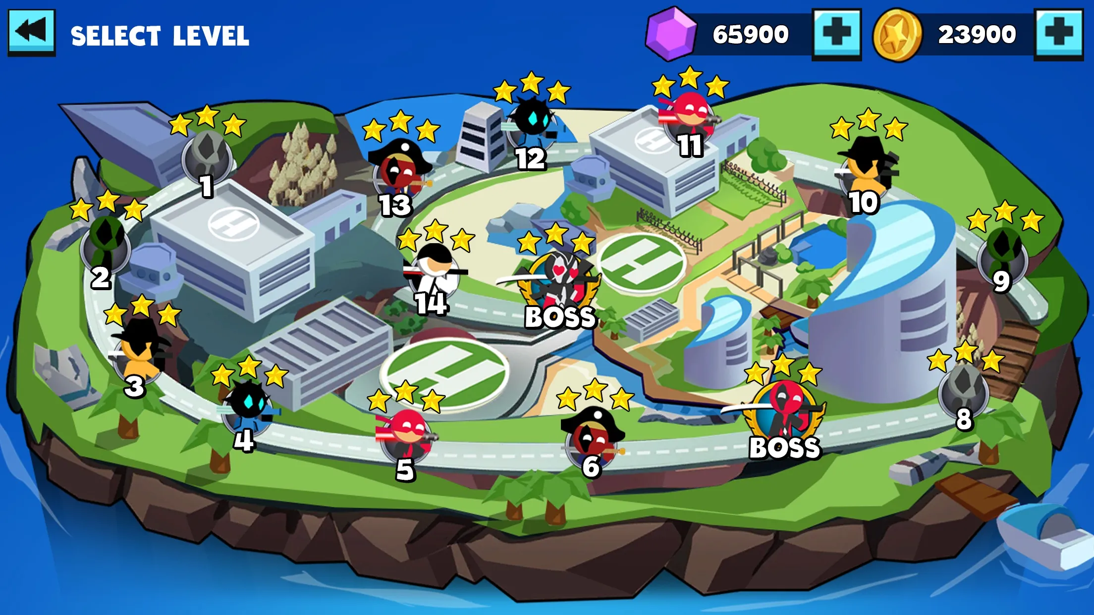Stickman Combat – Superhero [мод: много денег] Screenshot 4