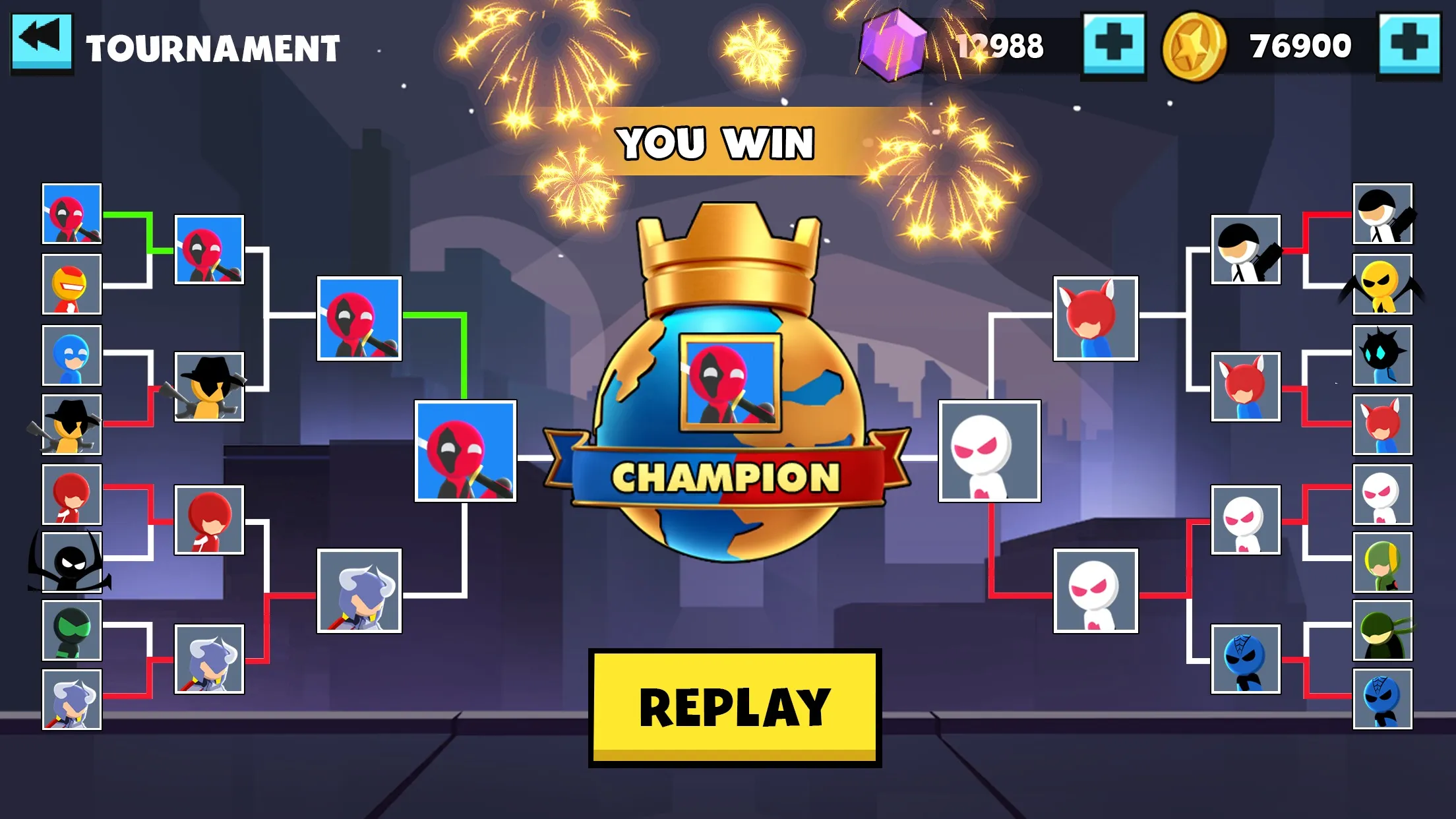 Stickman Combat – Superhero [мод: много денег] Screenshot 5