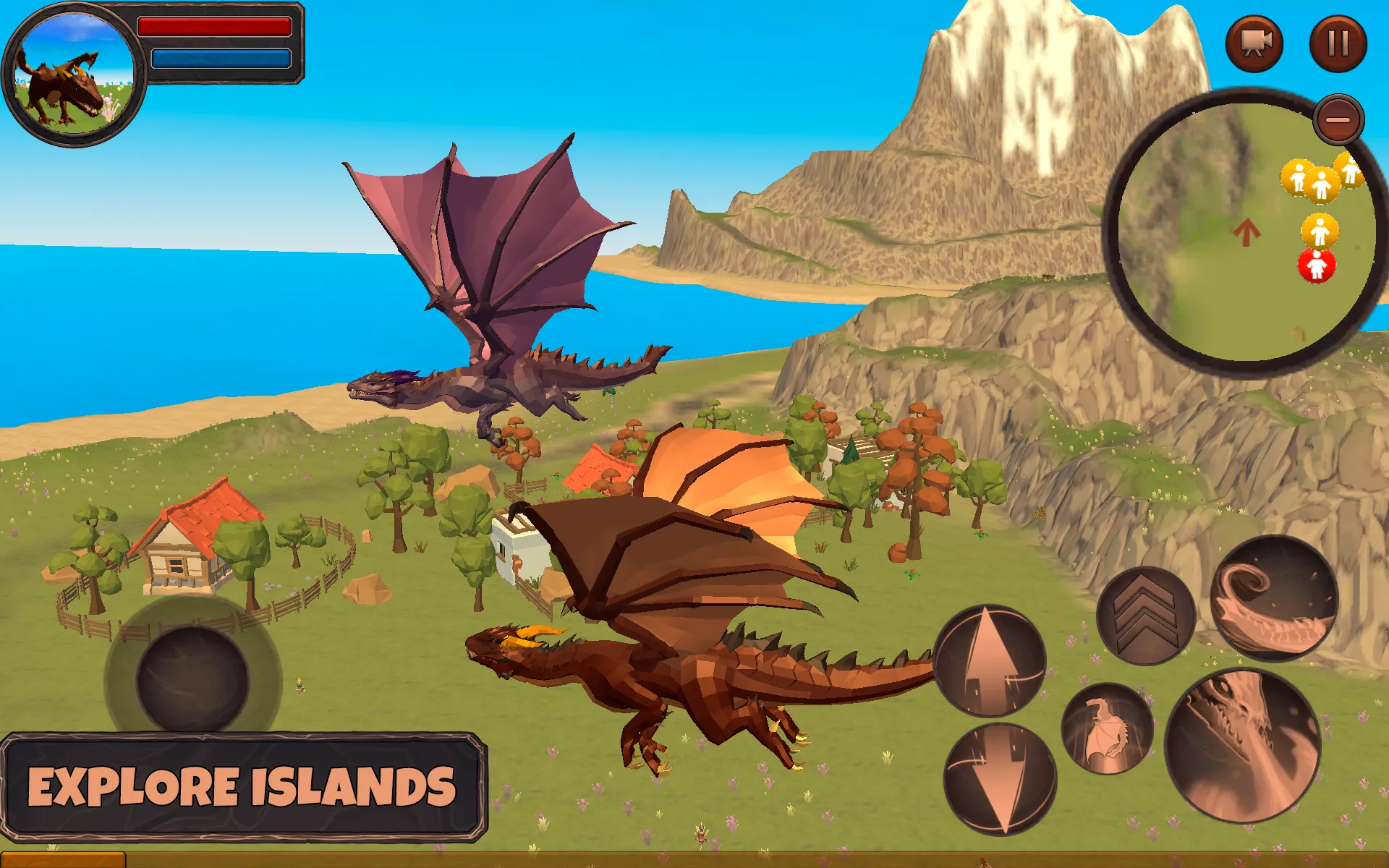 Симулятор Дракона 3D v1.1066 APK Мод (Меню, Много монет и еды) Screenshot 1 Симулятор Дракона 3D v1.1066 APK Мод (Меню, Много монет и еды) Screenshot 1