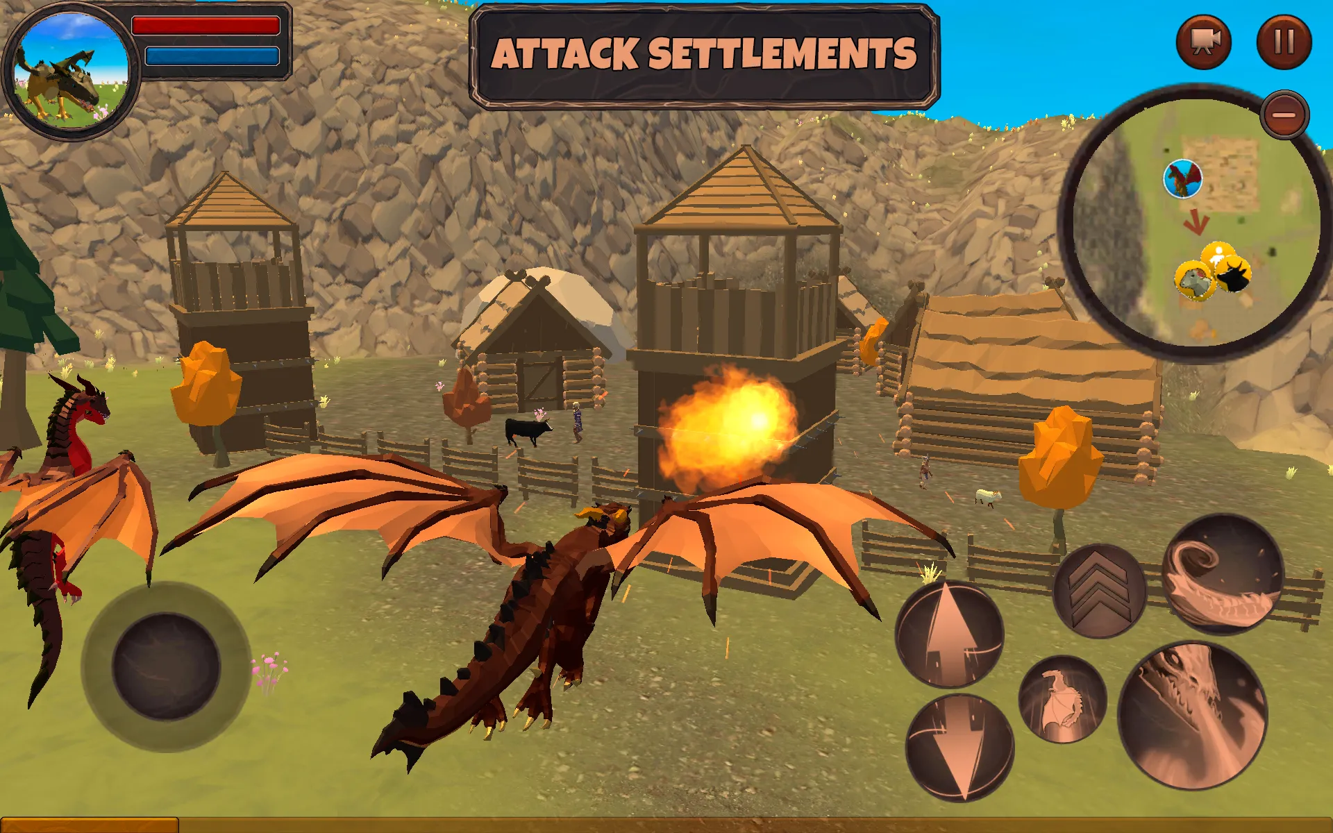 Симулятор Дракона 3D v1.1066 APK Мод (Меню, Много монет и еды) Screenshot 4 Симулятор Дракона 3D v1.1066 APK Мод (Меню, Много монет и еды) Screenshot 4