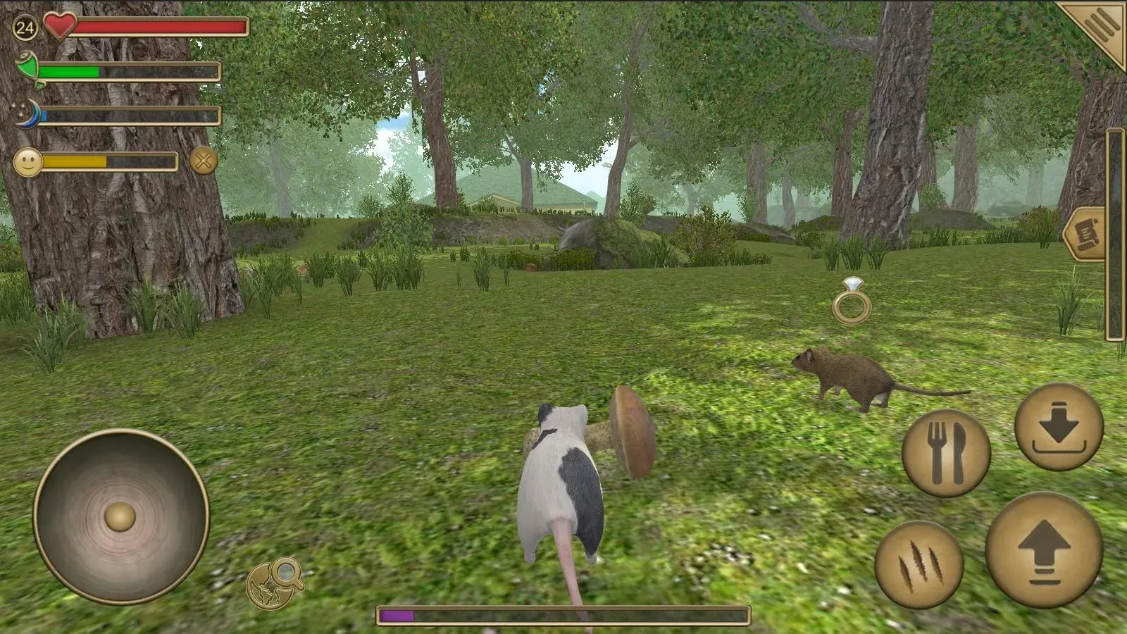 Симулятор Мыши : Лес и Дом [мод: бесплатные покупки] Screenshot 1