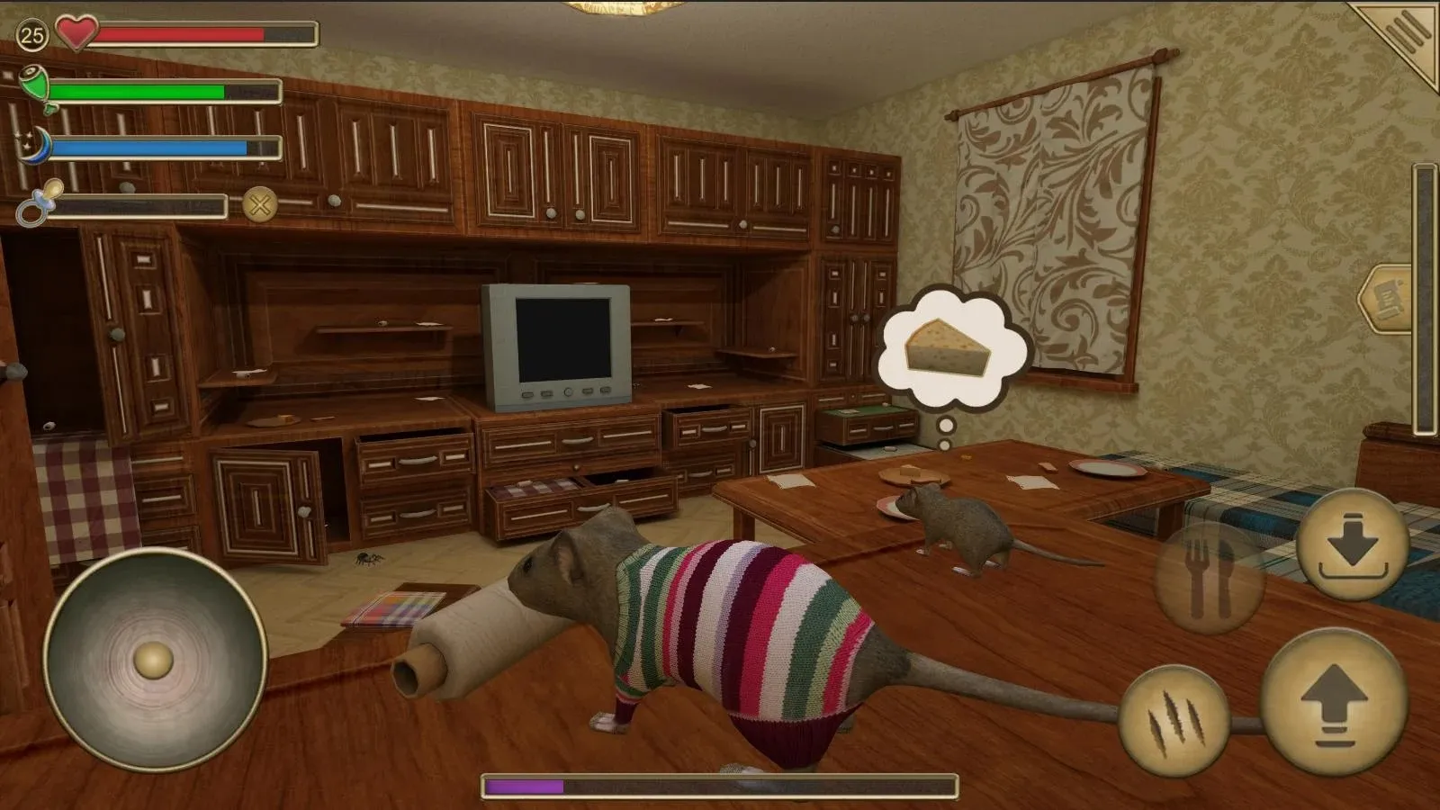 Симулятор Мыши : Лес и Дом [мод: бесплатные покупки] Screenshot 2