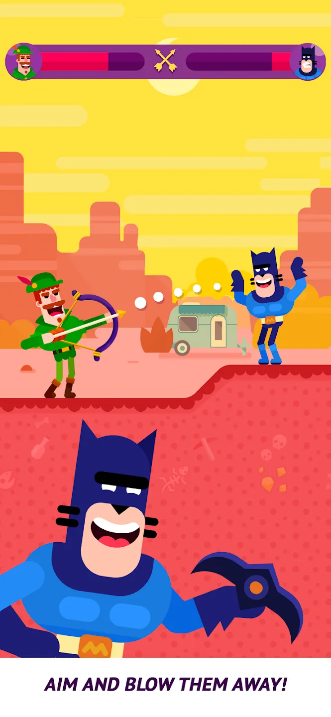 Ultimate Bowmasters v1.1.2 APK Мод (Много денег) Screenshot 1