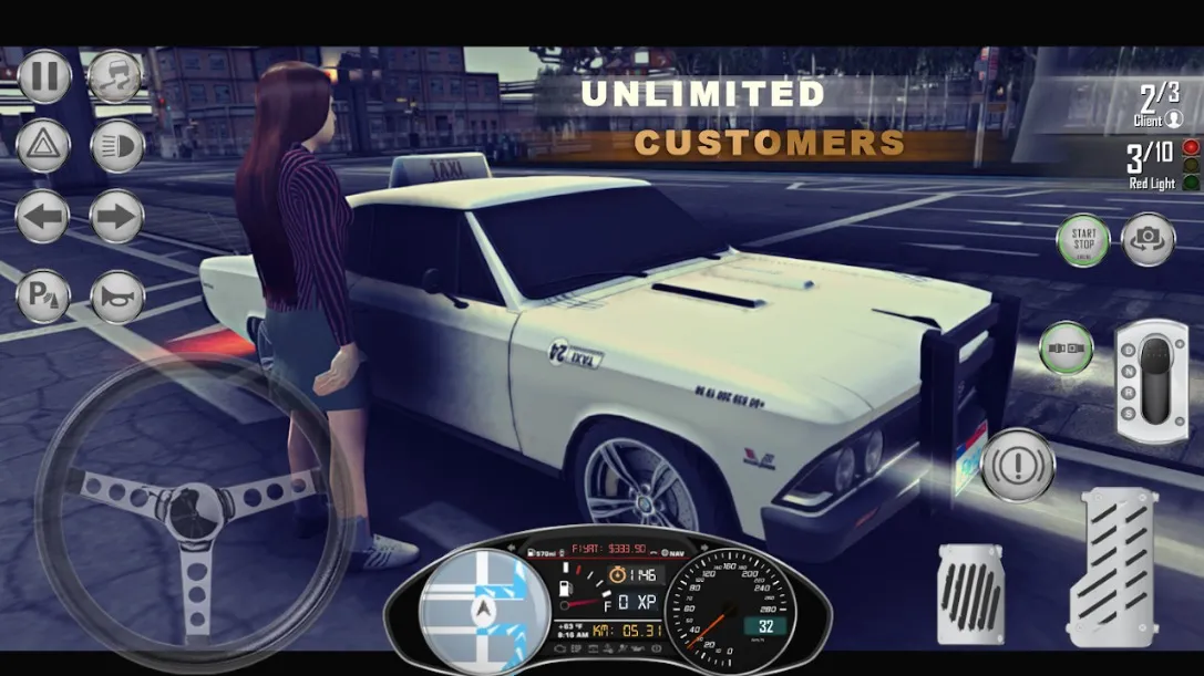 Taxi: Simulator Game 1976 [мод: много денег] Screenshot 4
