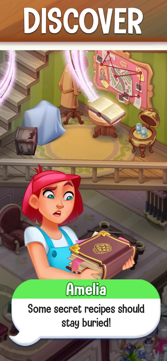 Love & Pies - Merge Mystery v0.75.0 APK Мод (Много бриллиантов) Screenshot 3