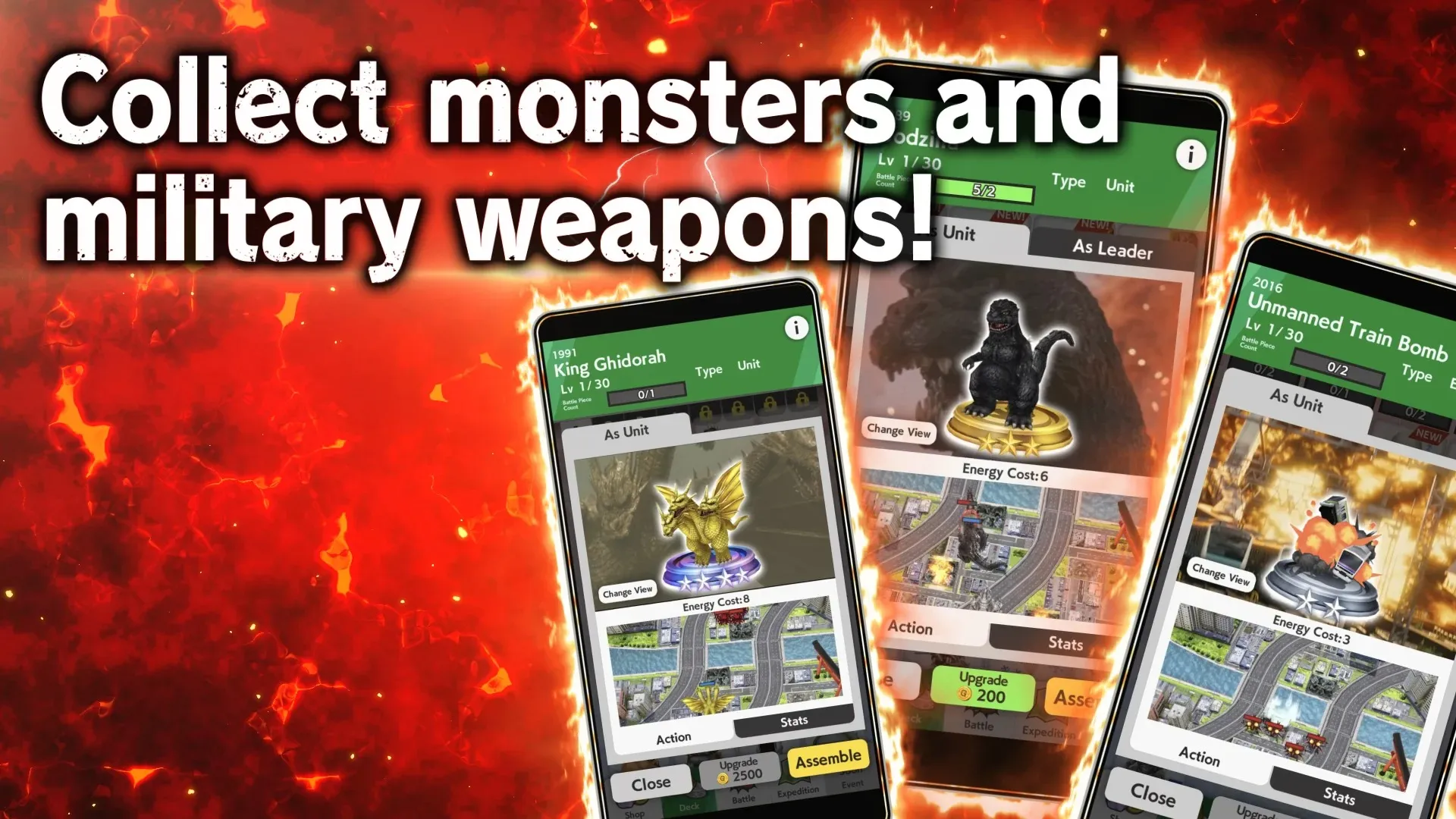GODZILLA BATTLE LINE [мод: бесплатные покупки] Screenshot 2