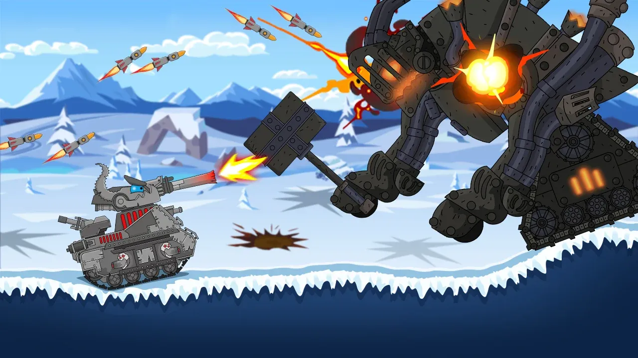 Tank Combat: War Battle v4.1.17 APK Мод (Меню, Много денег, Режим бога) Screenshot 5
