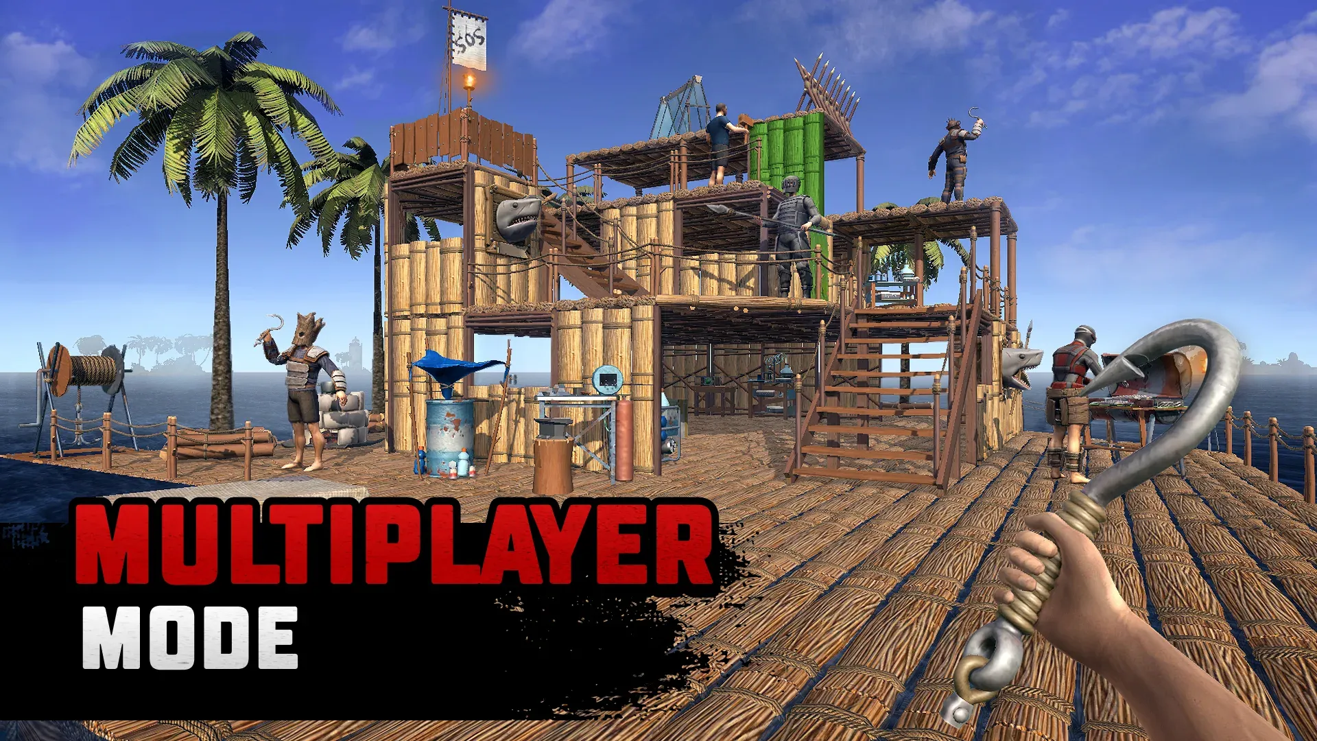 Raft® Survival: Мультиплеер v10.9.1 APK Мод (Бесплатные награды) Screenshot 2 Raft® Survival: Мультиплеер v10.9.1 APK Мод (Бесплатные награды) Screenshot 2