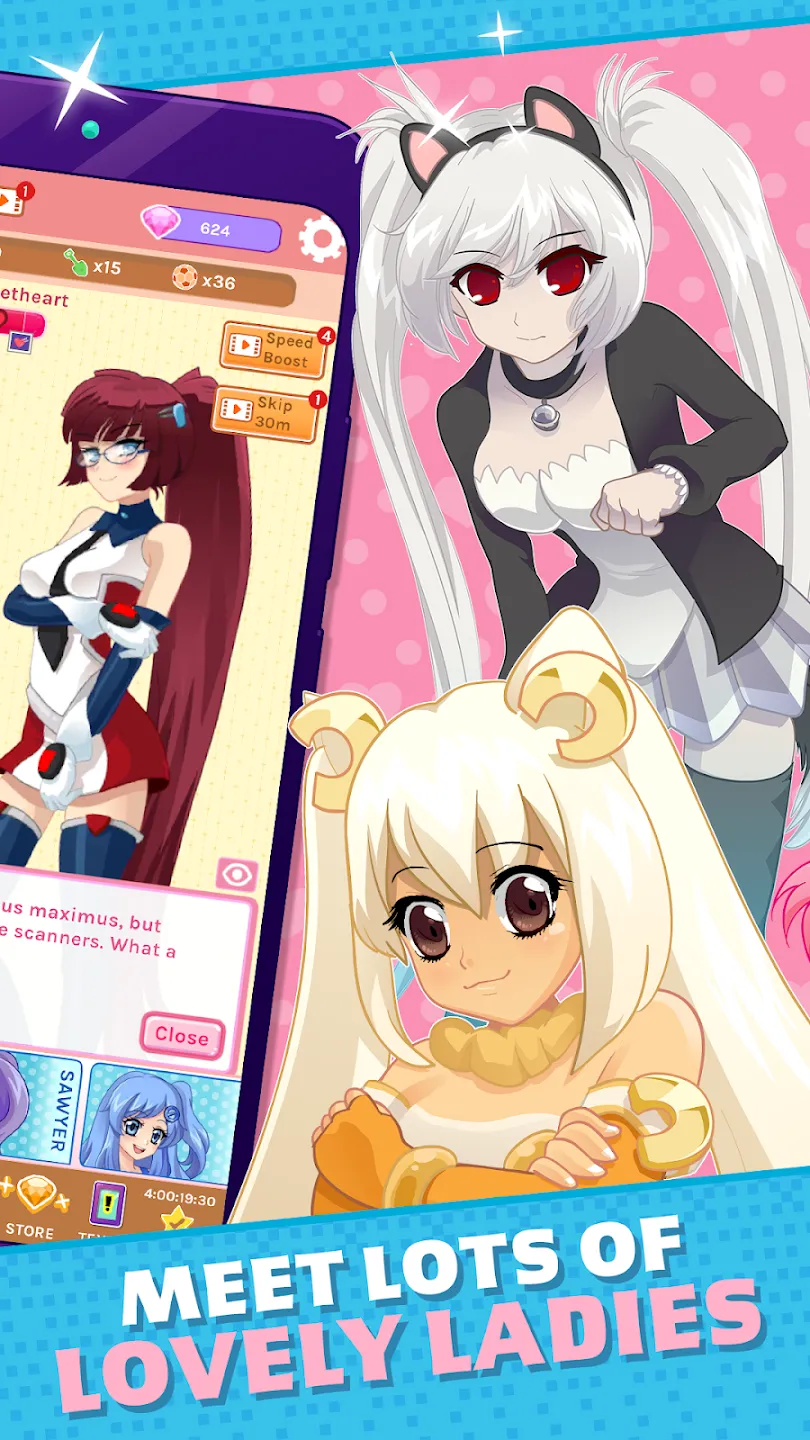 Crush Crush - Idle Dating Sim v0.445 APK Мод (Много бриллиантов) Screenshot 2 Crush Crush - Idle Dating Sim v0.445 APK Мод (Много бриллиантов) Screenshot 2
