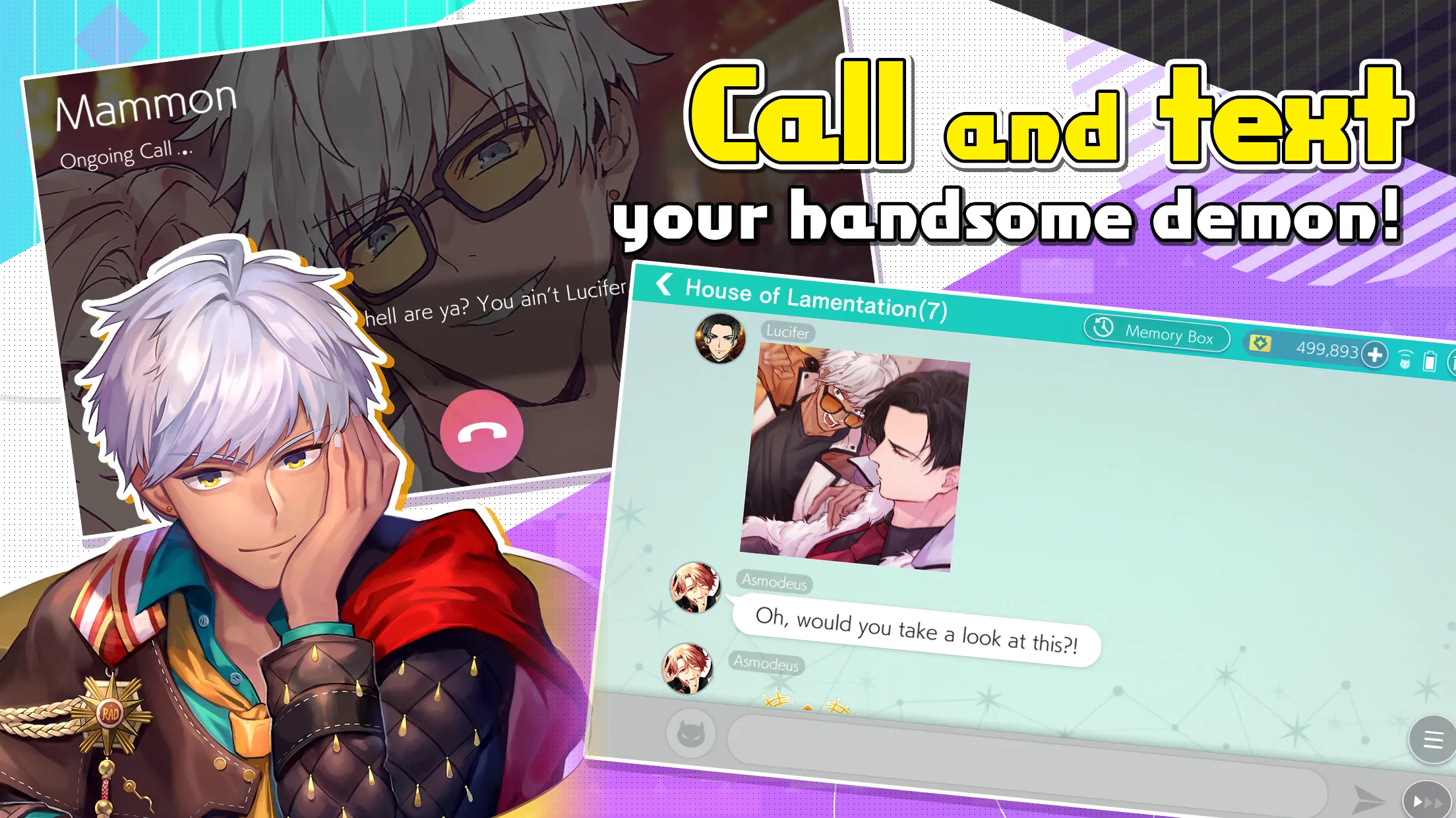Obey Me! Anime Otome Sim v9.0.11 APK Мод (Меню, Заморозить навыки врага, Высокий урон) Screenshot 1