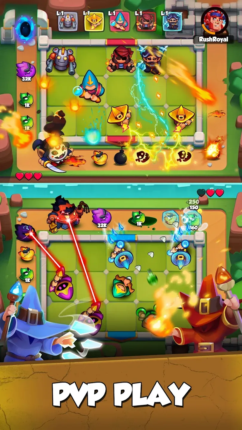 Rush Royale: Tower Defense TD v35.2.129046 APK Мод (Бесплатные награды) Screenshot 5