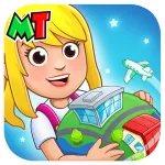 Скачать My Town Мир - Mегагород Мод (Всё открыто) на Андроид