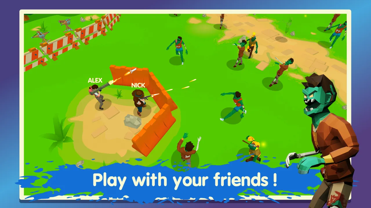 Two Guys & Zombies 3D: По сети v0.840 APK Мод (Много денег) Screenshot 1 Two Guys & Zombies 3D: По сети v0.840 APK Мод (Много денег) Screenshot 1