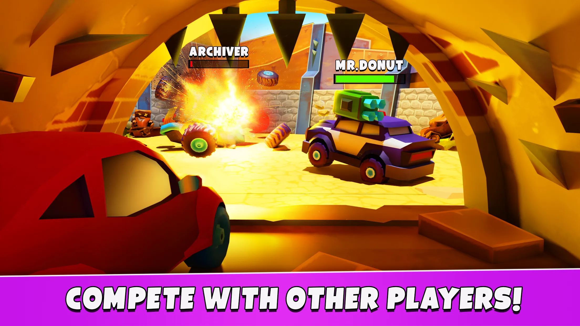 Car Eats Car 5 v1.0.168 APK Мод (Всё бесконечно) Screenshot 2
