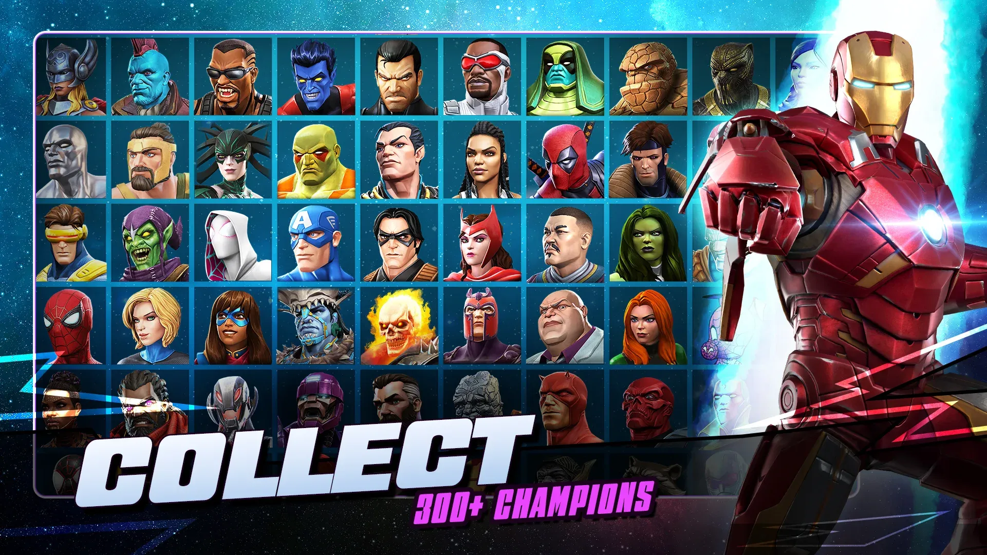 MARVEL: Битва чемпионов v56.1.0 APK Мод (Меню, Режим бога, Тупые враги, Навыки) Screenshot 2