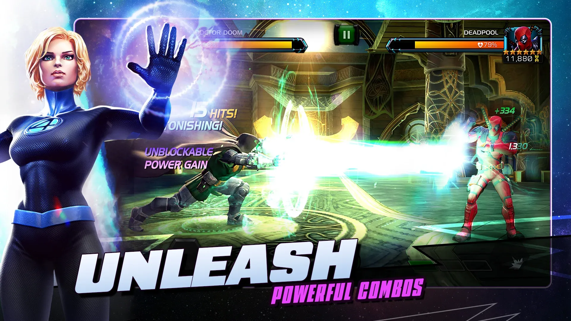 MARVEL: Битва чемпионов v56.1.0 APK Мод (Меню, Режим бога, Тупые враги, Навыки) Screenshot 3
