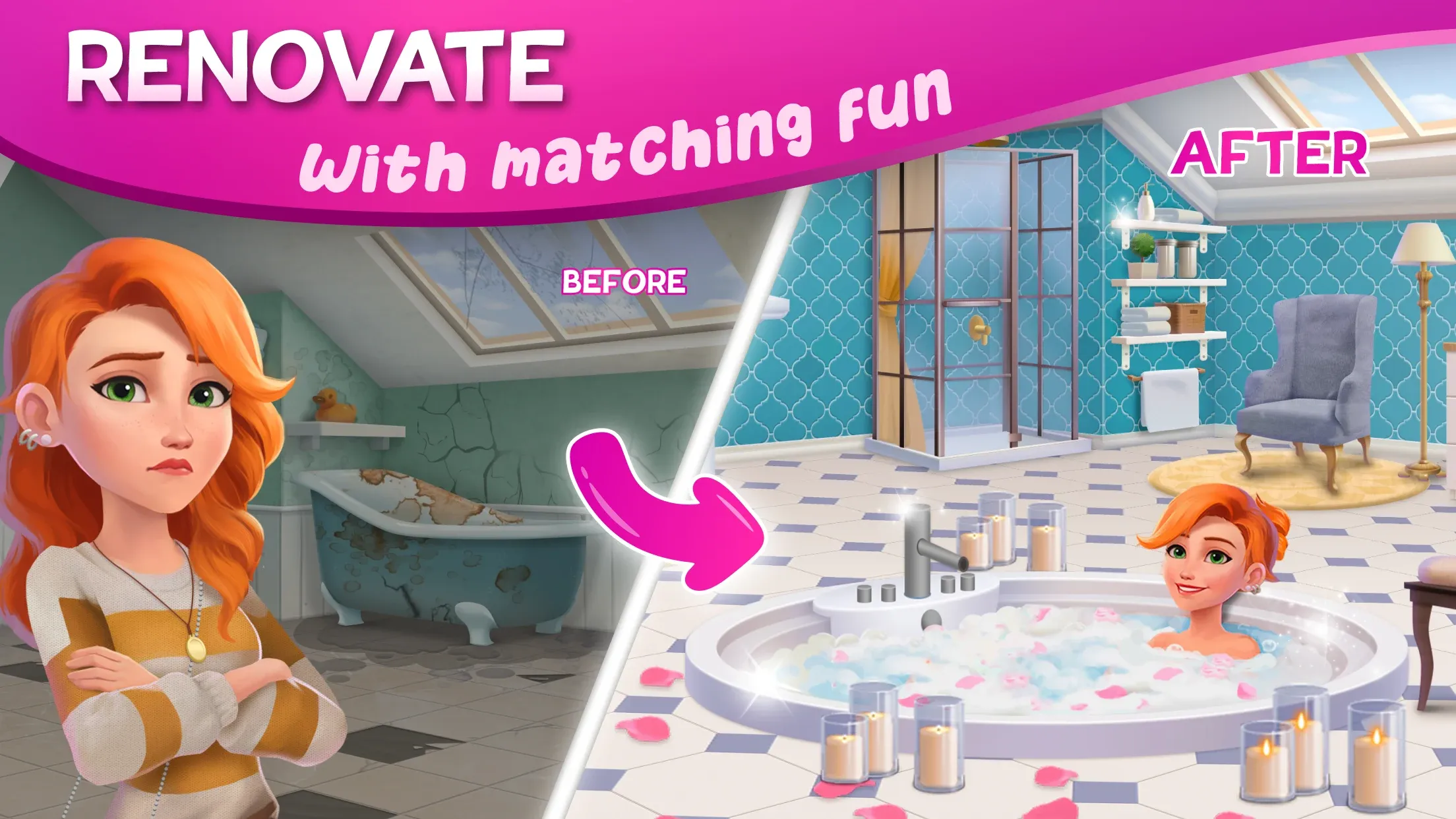 Дизайнвиль: Merge & Дизайн v1.216.4 APK Мод (Много денег) Screenshot 2 Дизайнвиль: Merge & Дизайн v1.216.4 APK Мод (Много денег) Screenshot 2