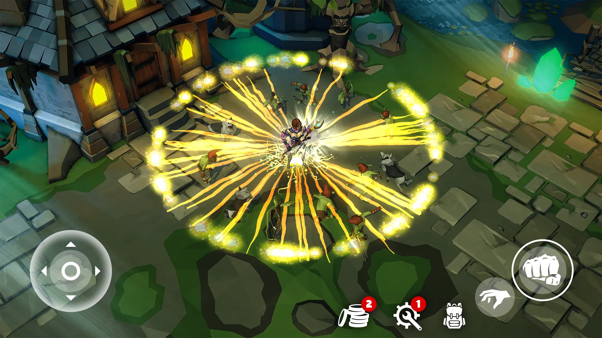 Polygon Fantasy v1.41.0 APK Мод (Меню, Множитель урона, Режим бога, Без кулдауна) Screenshot 1