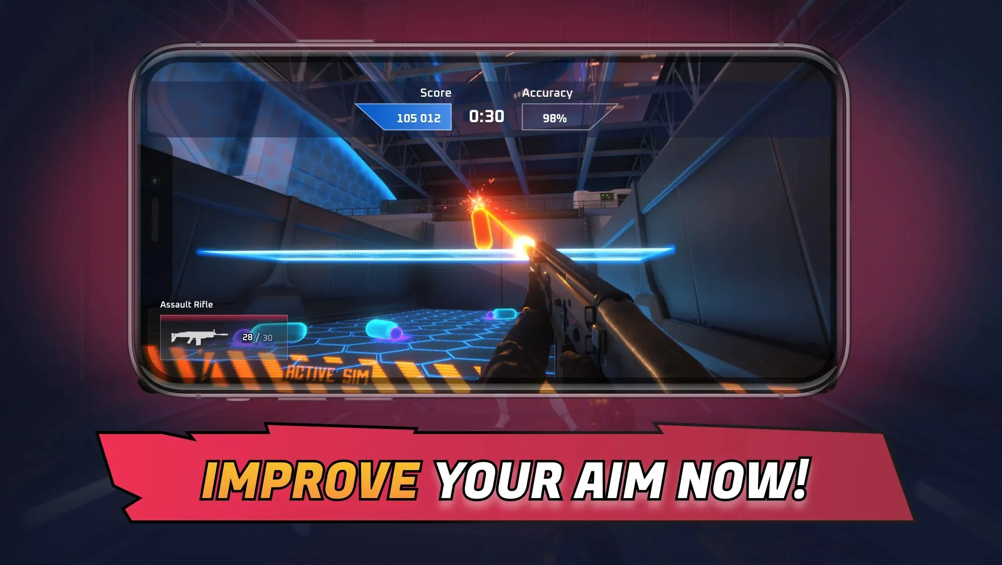 3D Aim Trainer - FPS Practice [мод: меню] Screenshot 1