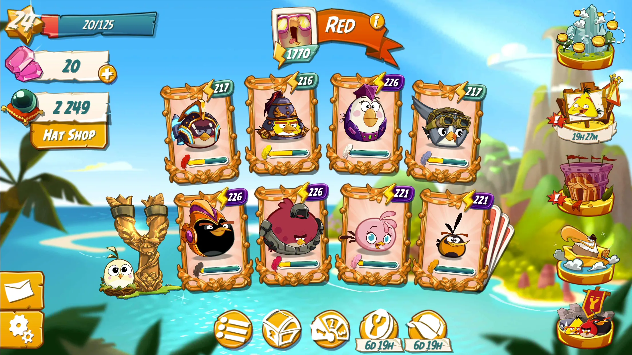 Angry Birds 2 v10.0.0 APK Мод (Меню, Неустойчивые башни и свиньи) Screenshot 5