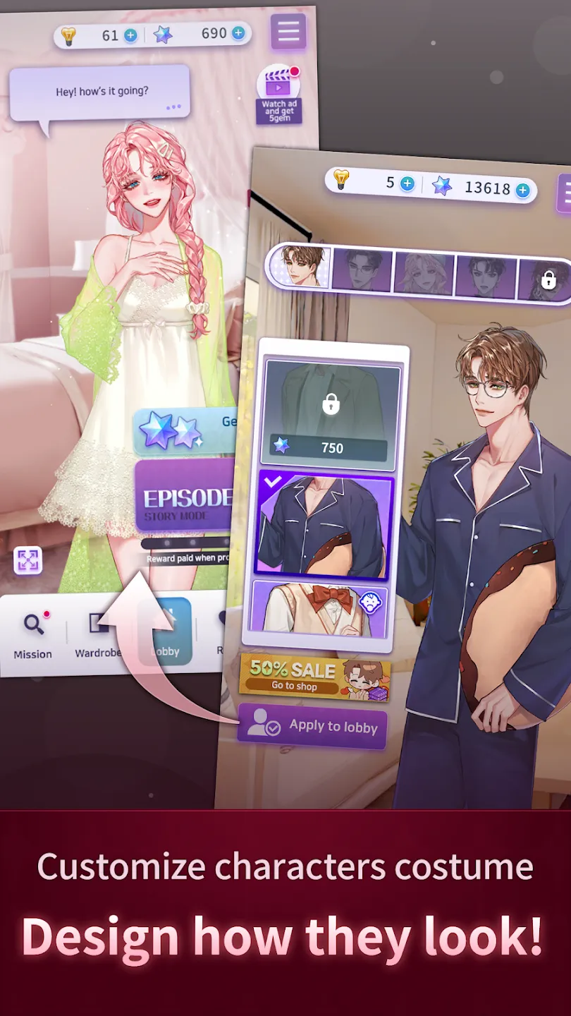 Love Liar : Secret Romance v1.9.1 APK Мод (Бесплатные премиум варианты) Screenshot 4