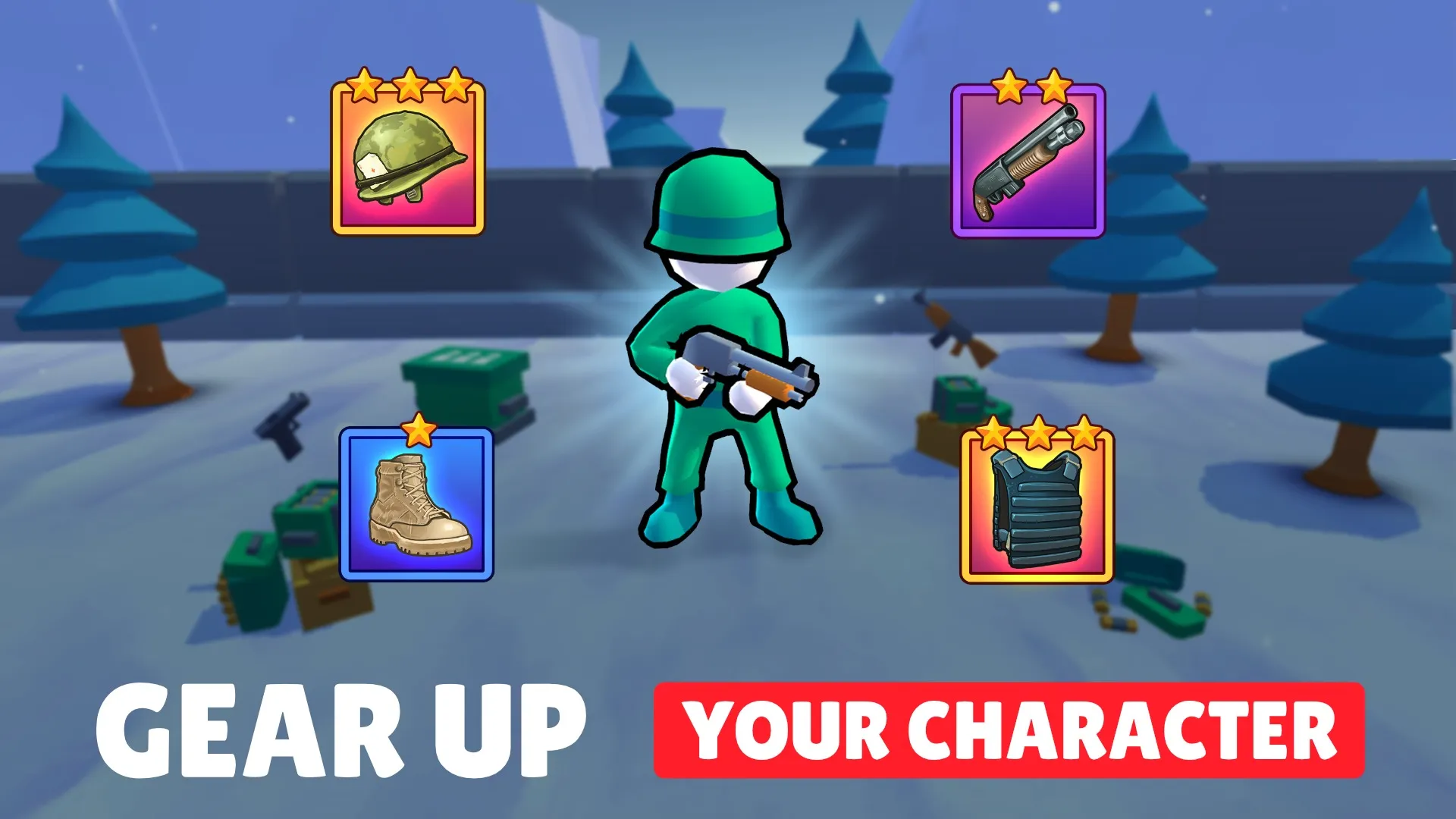 Soldier Wars RPG Fight Battle [мод: меню] Screenshot 3